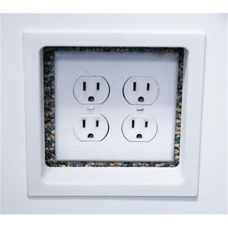 Fastcap Fastcap FCETR DOUBLE WH Electric Trim Ring - White; Double FCETR DOUBLE WH